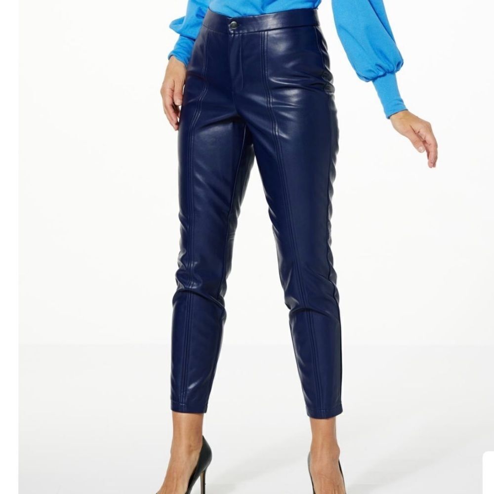 NWOT Colleen Lopez size 4 faux leather pants